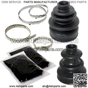 Front Axle Inner Outer CV Boot Kit for Yamaha Big Bear 400 YFM400F 4X4 2002-06