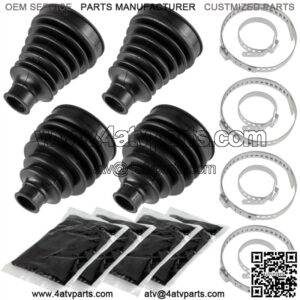 2x Front Axle CV Boot Kit Complete Left/Right for CanAm Outlander 500 EFI 2015