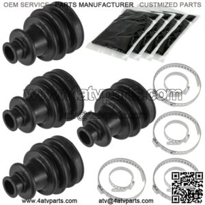 2 Front Right Left Axle CV Boot Kit for Polaris Ranger Crew 570 2014 2015