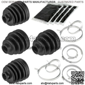 2 Rear Axle Outer Inner CV Boot Kit for Polaris RZR XP 1000 2015 2016 2017-2020