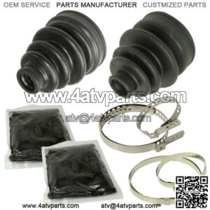 Rear Axle Inner Outer CV Boot Kit for Yamaha Grizzly 660 YFM660F 4X4 2002-2008
