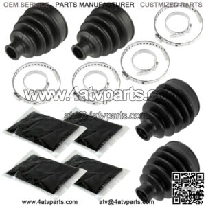 2 Front Axle Inner Outer CV Boot Kit for Can-Am Outlander 1000 4X4 Xt 2012 (For: Can-Am)
