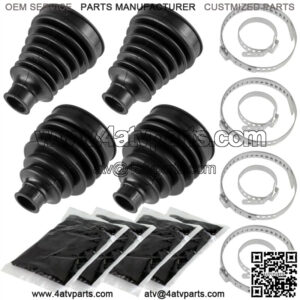 2x Front Axle CV Boot Kit Complete L/R for CanAm Renegade 500 570 EFI 2015-2018 (For: Can-Am)