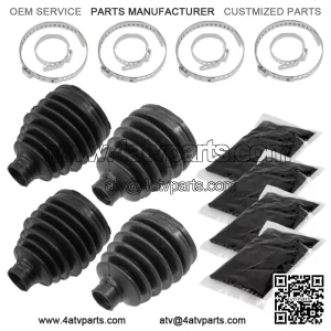 Front Outer/Inner CV Axle Boots For Honda Pioneer 700-4 Deluxe 2017-2022