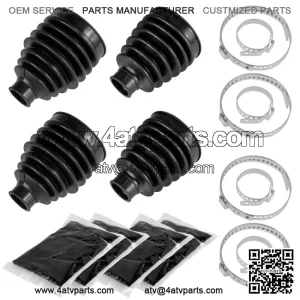 Front Outer & Inner CV Axle Boot For Honda Pioneer 700 SXS700M2 2017 2018-2022