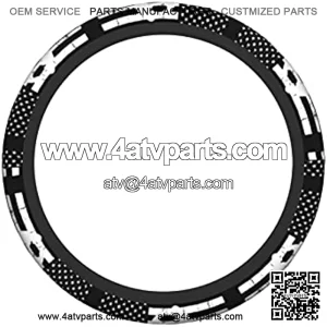15 inch Steering Wheel Cover Thin Blue Line American Flag Platinum Snowmobile Fit Most Auto Cars Neoprene