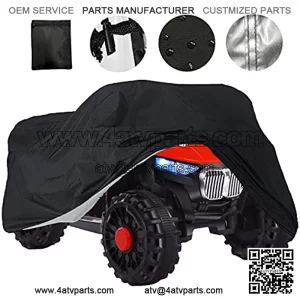 ATV Cover Waterproof,4 Wheeler Cover 88"x 39.2" x 42.4" 210D Oxford Fabric Outdoor Protects from Snow Rain or UV Sun All Weather for Kawasaki Yamaha Suzuki Honda Polaris