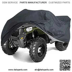 ATV Cover XL Heavy Duty Waterproof Windproof Large Quad ATV Four Wheeler Cover for All-Season Outdoor for Polaris Sportsman Yamaha Grizzly Honda Kawasaki (6.9 x 3.9 x 3.8 ft)