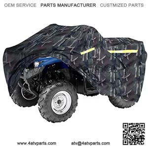 Moto Camo Heavy-Duty, Triple-Waterproof 4 Wheeler Cover ?C ATV Cover Four Wheeler. Rip-Resistant, Night-Reflective Quad Cover w/ Advanced Waterproofing, Easy-Access Zipper and Vents. Large 95"