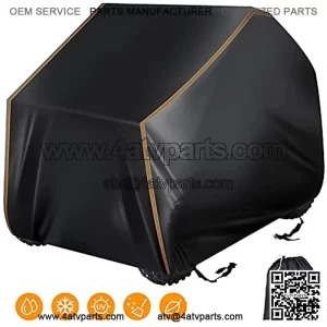 ATV ATC Cover 88 Inch Waterproof Quad Bike Covers, Universal Fit, 4 Wheeler Accessories with Night Reflective Stripes & Storage Bag, All Weather Outdoor Protection Vehicle Cover, Black