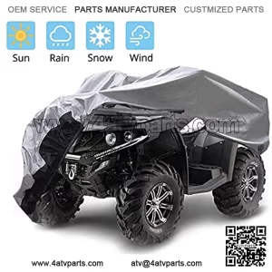 ATV Cover 6 Layers All Weather Waterproof , Heavy Duty Quad 4 Wheelers Cover, Outdoor Protection from Wind UV Sun Snow Rain, Universal Fit XXXL (100x43x48 inch)