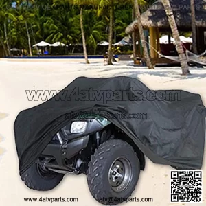 ATV Cover, 78x37ix41Inch Waterproof Heavy Duty ATV Cover,Black Four Wheeler Storage Cover,Outdoor UV Protection for ATV (L)