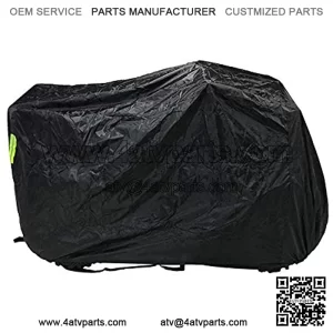 Kesoto Heavy Duty Ripstop Material M- Professional ATV Cover Four Wheel Cover for Four Wheels to Protect ATV from Sun Hail - M Black