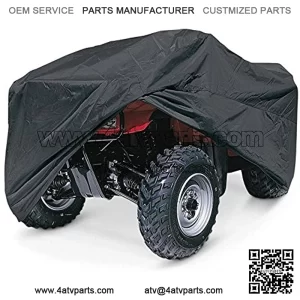 Super Heavy Duty 600 Denier Marine Grade Waterproof ATV Cover FITS UP to 100" L ATV Covers 4-Wheeler 4X4, Polaris, Suzuki, Yamaha, Kawasaki, Honda, ATV Rancher, Foreman, FOURTRAX