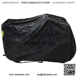 Waterproof Lockholes Professional ATV Cover 4 Wheeler Quad Cover for Protects ATV from Snow Sleet Dust UV - M Black