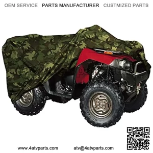 ATV Cover - Heavy Duty Waterproof Windproof Large Quad ATC Four Wheeler Cover, All-Season Outdoor, 94 x 48 x 48, Black