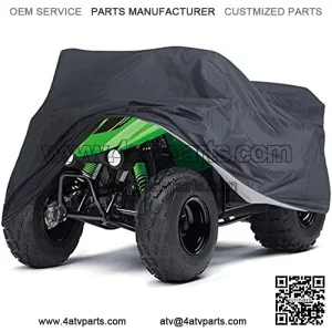 ATV Cover Waterproof Quad ATC 4 Wheeler Covers All Season Outdoor ATV Protection Covers Replacement for Kawasaki Yamaha Suzuki Honda Polaris (XXL: 86.61x38.58x41.73IN/ 220x98x106CM)