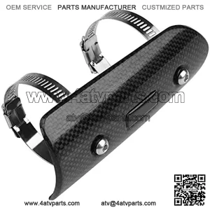 Exhaust Heat Shield, ABS Universal Motorcycle Pipe Guard Carbon Fiber ATV Exhaust Heat Shield Exhaust Motorcycle Exhaust Heat Shield Pipe Guard For Crf250x