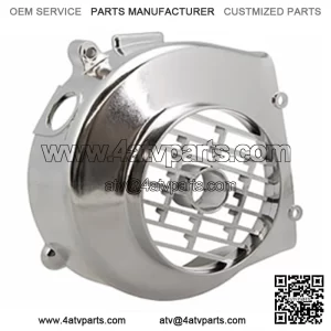 Fan Shroud, Chrome for 125cc - 150cc GY6 Scooters, ATVs, Go Karts