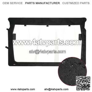 For Yamaha Rhino 450 /600 /700 78637 UTV Rear Window Shield Black Waterproof