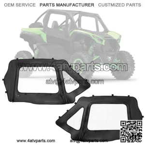 For Kawasaki Teryx KRX 1000 2020-2024 UTV Soft Upper Door Enclosure Set
