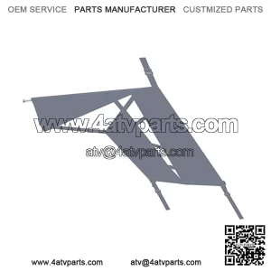 Polaris Ranger Side Net, Genuine OEM Part 2686010, Qty 1