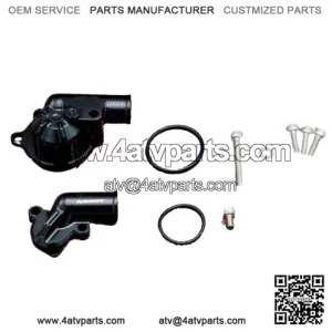 Water pump housing cover inlet outlet Yamaha Raptor 700 700R Black