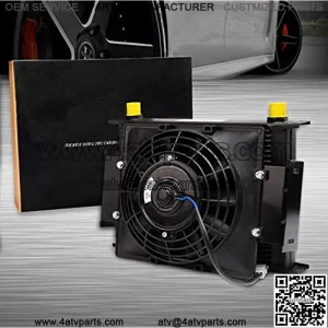 25 Row 10AN Universal Engine Transmission Oi+7" Fixed Cooling Fan Kit