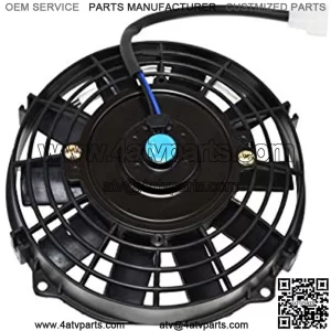 A-Team Performance Universal Type 120021 8 Inches High Performance 1700 CFM 12 Volts Electric Radiator Cooling Fan with 10-piece Reversible Flat 9" x 9" x 2-1/2" Blades