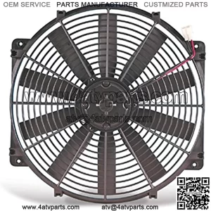 112 Black 12" Trimline Electric Fan (reversible)