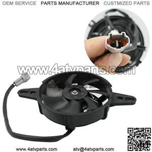Universal Motorcycle Radiator Cooling Fan OiWater Cooler Electric Fan 4inch 5inch for All Dirt Bike Motocross ATV (4 Inches)