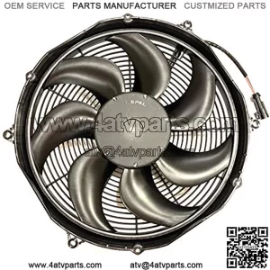 30102803 16" Puller Fan 12 Volt High Output Curved Blade 1953 cfm VA33-AP91/LL-65A