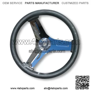 STEERING WHEEL, 10?? DIA. CHROME-PLATED STEEL, NEOPRENE GRIP