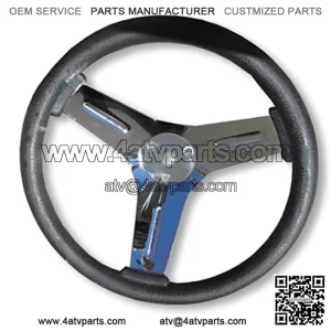 STEERING WHEEL, 12?? DIA. CHROME-PLATED STEEL, NEOPRENE GRIP