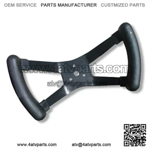 BUTTERFLY STEERING WHEEL, ALUMINUM, BLACK ANODIZE