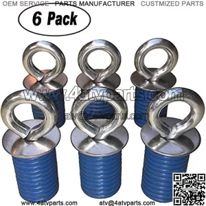 ATV Anchors to Fit Polaris Lock & Ride ATV Tie Down Anchors fits RZR, Sportsman and Ace - Set of 6 Anchors - These DO NOT FIT Ranger