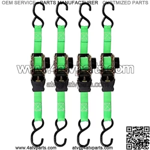 468 6-Foot (4pk) 1,500 lbs Break Strength ?C 500 lbs Safe Work Load?C Haul ATVs, Lawn Tractors and Other Small Equipment ?C Easy-to-Use Retractable Tie-Down Straps