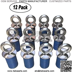 ATV Anchors to fit Polaris Lock & Ride ATV Tie Down Anchors Made to fit and Sportsman - Set of 12 Anchors - These DO NOT FIT Ranger