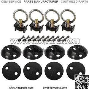 Control L Track Tie Down System - Perfect for Use As Anchor Points in Truck Beds or Trailers to Tie Down Your UTV, ATV, Motorcycle, Snowmobile Or Lawnmower - 22 Piece Kit