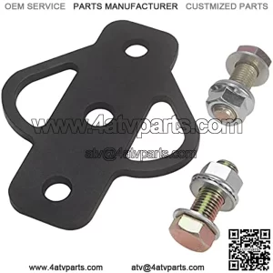 3-Way Trailer Hitch Adapter, Steel Hook Mounting with Bolts, Suitable for ATV Lawn Mower Golf Cart Yard Cart Garden Tractor Flat Towing Ball Installation