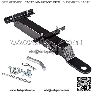 Golf Cart Universal Heavy Rear Seat Trailer Hitch with Receiver Fits Backseat Footrest - Club CAR, EZGO, Yamaha
