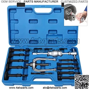 16PCS Blind Hole Inner Bearing Puller Remover Extractor Set Slide Hammer Tool Kit with Case