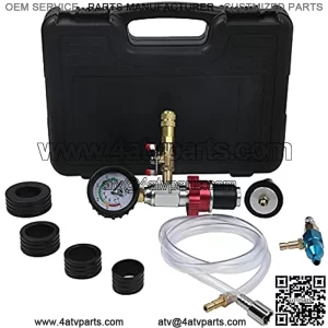 Coolant Vacuum Refill Kit with 4 Sizes Adapters, Cooling System Radiator Pressure Tester Set for All Autos (35MM 40MM 45MM 55MM)