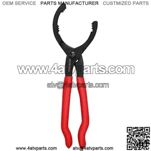 12" Adjustable Oil Filter Pliers, Oil Filter Wrench Adjustable Oil Filter Removal Tool, Ideal For Engine Filters, Conduit, & Fittings, W114083A