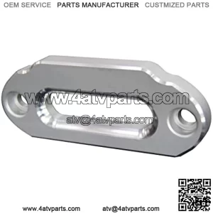 2000-3500lbs Aluminum Alloy 6061 Fairlead New 124mm Hole Spacing for UTV/ATV Winch Accessory (White)