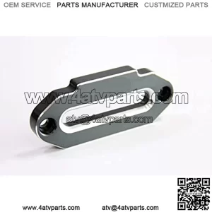 4500lbs Aluminum Alloy 6061 Fairlead New 152mm Hole Spacing for UTV/ATV Winch Accessory (Grey)