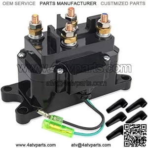 Winch Solenoid 12V Winch Solenoid Relay Contactor for ATV UTV 3000-5000lbs 4WD 4x4 Winches Winch Replace Number 63070 62135 74900 2875714 70715