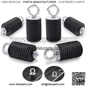 Tie Down Anchors,UTV Lock and Ride 2" Bed Anchor Compatible with Polaris General Ranger 500 570 1000 XP 900 800 700 with 1-7/16" Hole(6 Pcs,Black)