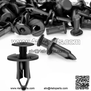 100x 8mm Fender Clips Body Rivets Push Pin for ATV HONDA TRX300EX 450R Rancher