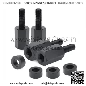 Pack of 4 Seat Risers Raise 1.5" Fits For Can-Am Maverick X3 All Years UTV Black (For: Can-Am Maverick X3)